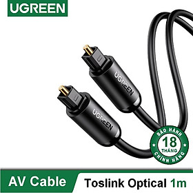 Cáp audio quang Toslink Optical hỗ trợ âm thanh 5.1/ 7.1 dài 1-3m UGREEN 70890- Hàng chính hãng