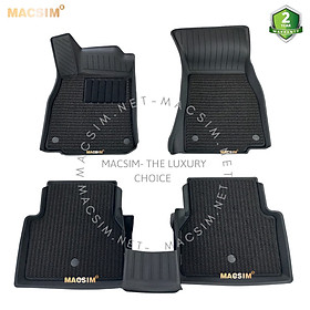 Thảm lót sàn ô tô 2 lớp cao cấp dành cho xe Audi A6 2019+ nhãn hiệu Macsim 3w chất liệu TPE