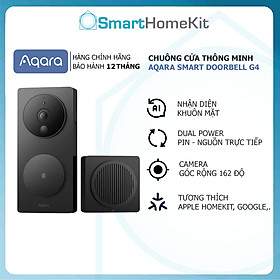 [Quốc Tế] Chuông cửa thông minh Aqara G4 Smart Doorbell 1080p Face ID - Tương Thích HomeKit - Kết nối Wifi - Hàng Chính Hãng