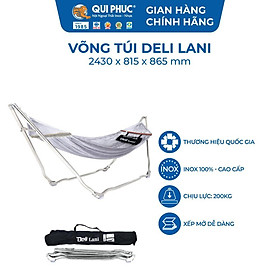 Mua Võng Xếp Inox Qui Phúc – Gọn Nhẹ  Chịu Tải 200Kg  Phù Hợp Cho Gia Đình & Du Lịch