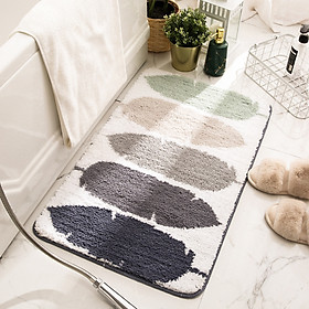 Mua Thảm lau chân nhà tắm sợi cotton siêu thấm nước chống trơn trượt - Hàng nhập khẩu - 40cm x 60 cm - mẫu 1