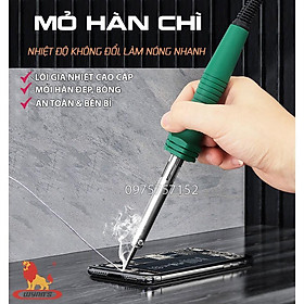 Mỏ hàn nhiệt, tay hàn thiếc 60W Wynn's, lõi gia nhiệt cao cấp, làm nóng nhanh, mối hàn đẹp - Tặng thiếc & nhựa thông