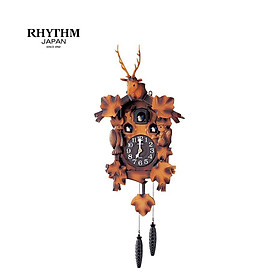 Đồng hồ Cuckoo Rhythm 4MJ419-R06. Kt 38.2 x 77.0 x 29.0cm, 1.67kg. Vỏ gỗ. Dùng Pin.