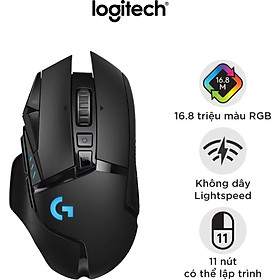 Chuột game không dây Lightspeed Logitech G502 - Hàng chính hãng