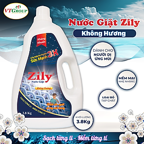 Nước giặt zily 3.8 kg - không hương