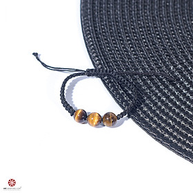 Vòng tay mala đá mắt hổ vàng - hợp mệnh kim, thổ | vietgemstones