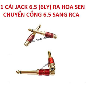Mua Jack chuyển 6.5 ra AV Jack 6 ly ra AV Đầu chuyển jack 6.5 sang hoa sen - 1 CÁI
