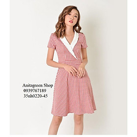 35nh0220-ĐẦM SỌC CỔ VEST THANH LỊCH s-6xl
