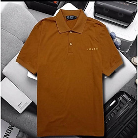 ng(bigsizenam <130kg) ÁO THUN CÓ CỔ MÀU NÂU IN LƯNG