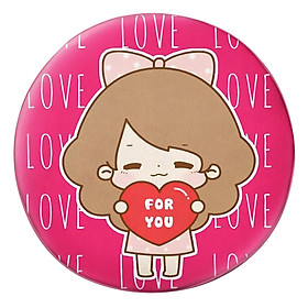 Gối tròn Cô bé Love for you - GOCP042