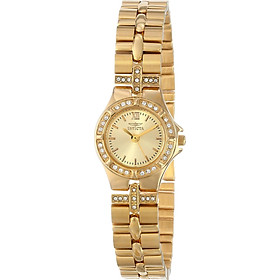 Invicta Women's 0134 Wildflower Collection 18k Gold-Plated Crystal Accented Watch