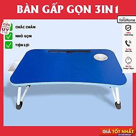 Mua Bàn Học Gấp Gọn Ngồi Bệt Có Khe Cắm Điện Thoại Có Ngăn Kéo Khay Cốc Và Cài Điện Thoại Máy Tính Bảng