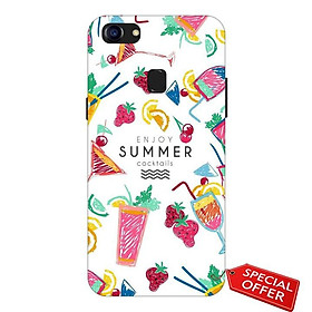 Ốp lưng dành cho Oppo F5- nhựa dẻo Silicone in hình summer cocktails