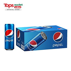 Thùng 24 Lon Nước Ngọt Có Gas Pepsi 320ML