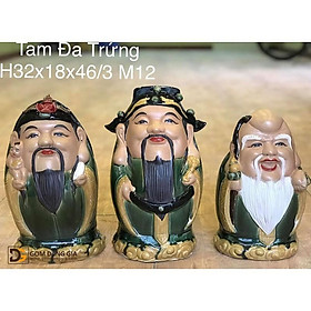 Bộ Tam đa Bát Tràng phúc lộc thọ dáng trứng