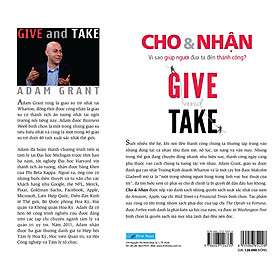 Sách GIVE And TAKE - Cho Và Nhận