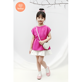 Áo Cánh Dơi Bé Gái Tamiuy Cột Dây 2 Bên Eo Form Rộng Mềm Mát Thời Trang