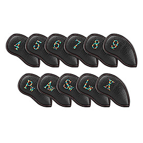 11x Golf Iron Headcover Supplies Gift Durable Club Head Cover for Beginner