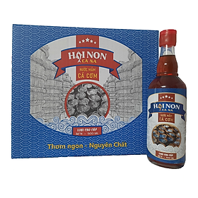 Nước Mắm Hai Non Cà Ná Thùng 8 Chai Thủy Tinh 500ml, 32/35 Độ Đạm