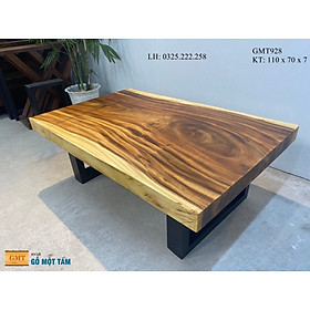 Mua Bàn Gỗ Me Tây Nguyên Tấm  Bàn Cafe Gỗ Me Tây  Bàn Sofa Gỗ Me Tây Dài 1 1m Rộng 70cm Dày 7cm