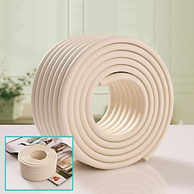 Dải đệm chống va đập bằng xốp bọt biển DIY YoDa che phủ kín - Màu be