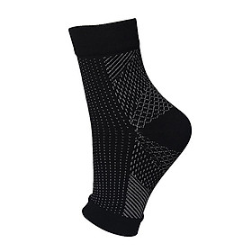 Chân thiên thần chống mệt mỏi nén chân tay hỗ trợ chạy bộ chu kỳ bóng rổ thể thao bóng rổ nam ngoài trời nam mắt cá chân Color: Black 1Pair Size: L-XL