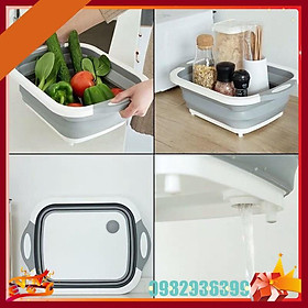 Mua Thớt kèm chậu rổ gấp gọn đa năng