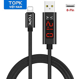 [BẢO HÀNH 12 THÁNG]- Cáp sạc TOPK AC27 USB - Lightning sạc nhanh 3A dùng cho Samsung Xiaomi Huawei giá tốt - INTL - Phân phối chính hãng bởi TOPK VIỆT