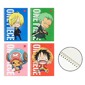 Sổ Lò Xo A5/B5 Kẻ Ngang 60 Trang 70gsm - One Piece - Deli - Màu Ngẫu Nhiên