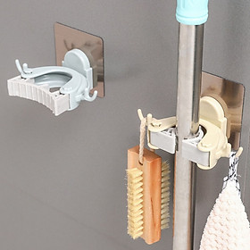 Mua Bộ 2 Móc Dán Tường Đa Năng Treo Cây Lau Nhà  Chổi  Đồ Dùng Phòng Tắm MDTCLN001
