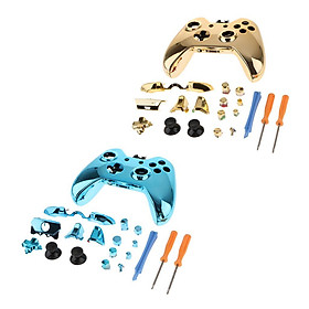 2x Full Cover Case Housing Set For  One Controller Button Kit + T6 T8 Screwdriver Tool + Pry Bar