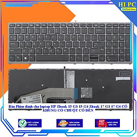 Bàn Phím dành cho laptop HP Zbook 15 G3 15 G4 Zbook 17 G3 17 G4 CÓ KHUNG CÓ CHUỘT CÓ ĐÈN - Hàng Nhập Khẩu