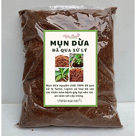 Mua Mụn dừa (xơ dừa) đã qua xử lý dùng trồng rau  hoa  phối trộn đất trồng cây - bao 5dm3