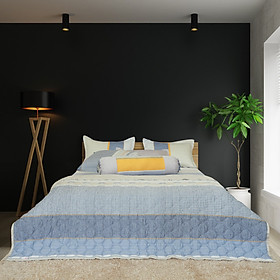 Bộ chăn drap gối Tencel Premium Hometex 5 món