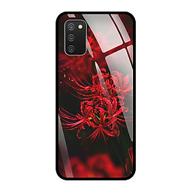 Ốp Lưng Điện Thoại SAMSUNG GALAXY A02S - Mặt Lưng Kính Cường Lực - 0599 HOABINGAN10 - Hàng Chính Hãng