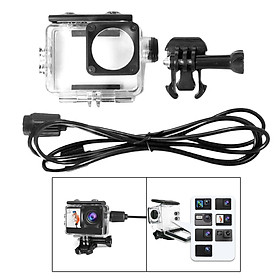 Action Video Cameras Waterproof Housing Case, Protect Cover for 4K Eis Dual Screen