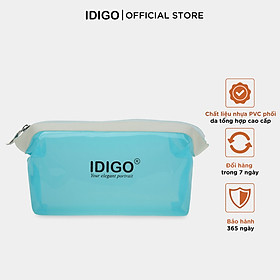 Túi đựng mỹ phẩm nhựa PVC dẻo trong suốt, chống thấm nước, túi trang điểm, đựng đồ vệ sinh cá nhân tiện lợi cầm tay hoặc đem đi du lịch IDIGO FP5-1101