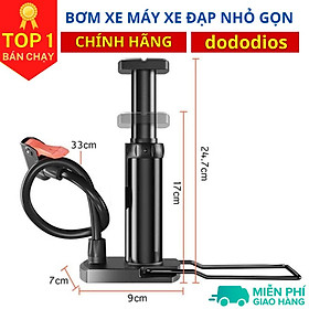 Bơm đạp chân xe đạp xe máy dododios ống xilanh bền đẹp