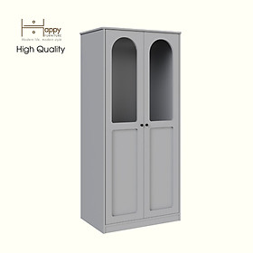 Mua  Happy Home Furniture  SISEEL  Tủ quần áo cửa kính 2 cửa mở   83cm x 54cm x 180cm ( DxRxC)  TCM_185
