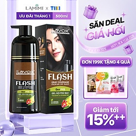 Gel Gội Phủ Bạc Tsubaki & Vitamin B5 Flash 500ML