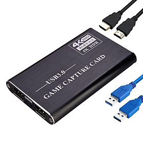 Bộ chuyển đổi tương thích với PS4 máy ảnh ghi âm NK-S41 HDMI Game Capture Card USB3.0 Capture HDMI 4Kp60 - màu xám