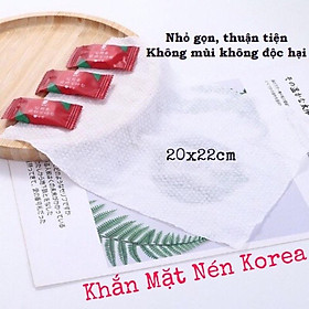Mua Khăn Mặt Nen Du Lịch Hàn Quốc Kích Thước 20x22cm Nén Hình Viên Kẹo