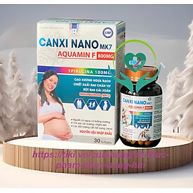 ￼Canxi Nano MK7 Aquamin F 800mg - Hộ 30 viên - nguyên liệu nhập khẩu - bổ sung canxi hữu cơ, Vinaphar