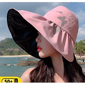 Mũ rộng vành chống nắng chống tia UV tuyệt đối mới ,nón nữ đi nắng thời trang