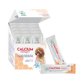 BOSSEN - Calcium Delight for dog Bổ Sung Canxi và Khoáng cho Chó - Hộp 20 gói 5ml