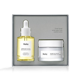 Bộ 2 sản phẩm dưỡng ẩm tối ưu cho da Huxley Extra Moisture Duo (Huxley Oil; Light and More 30ml, Huxley Cream; More Than Moist 50ml)