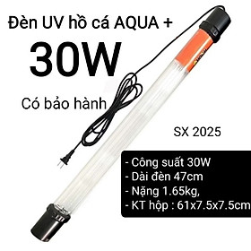 Đèn UV 30W AQUA SUV+ Diệt Khuẩn, Rêu Tảo Hồ Cá Koi , Xử Lý Nước Thải, Nước Sinh Hoạt Trong 7 Ngày