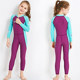 Đồ bơi cho bé dài tay cao cấp chống nắng và tia UV toàn thân cho bé trai bé gái từ 3 đến 11 tuổi – DB014     