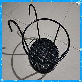 Mua set 3 kệ để hoa ban công có móc treo bằng sắt - mầu đen  - Hàng Chất Lượng