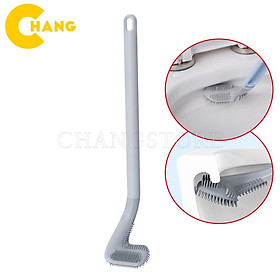 Chổi cọ Toilet Silicon thông minh 2021, đầu thuôn nhỏ dễ dàng cọ sạch, chống xước bồn cầu